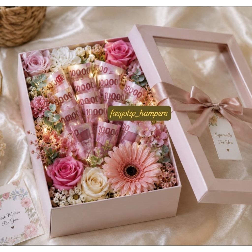 Gift Flower money Box Mini |Hampers Gift box|Spesial