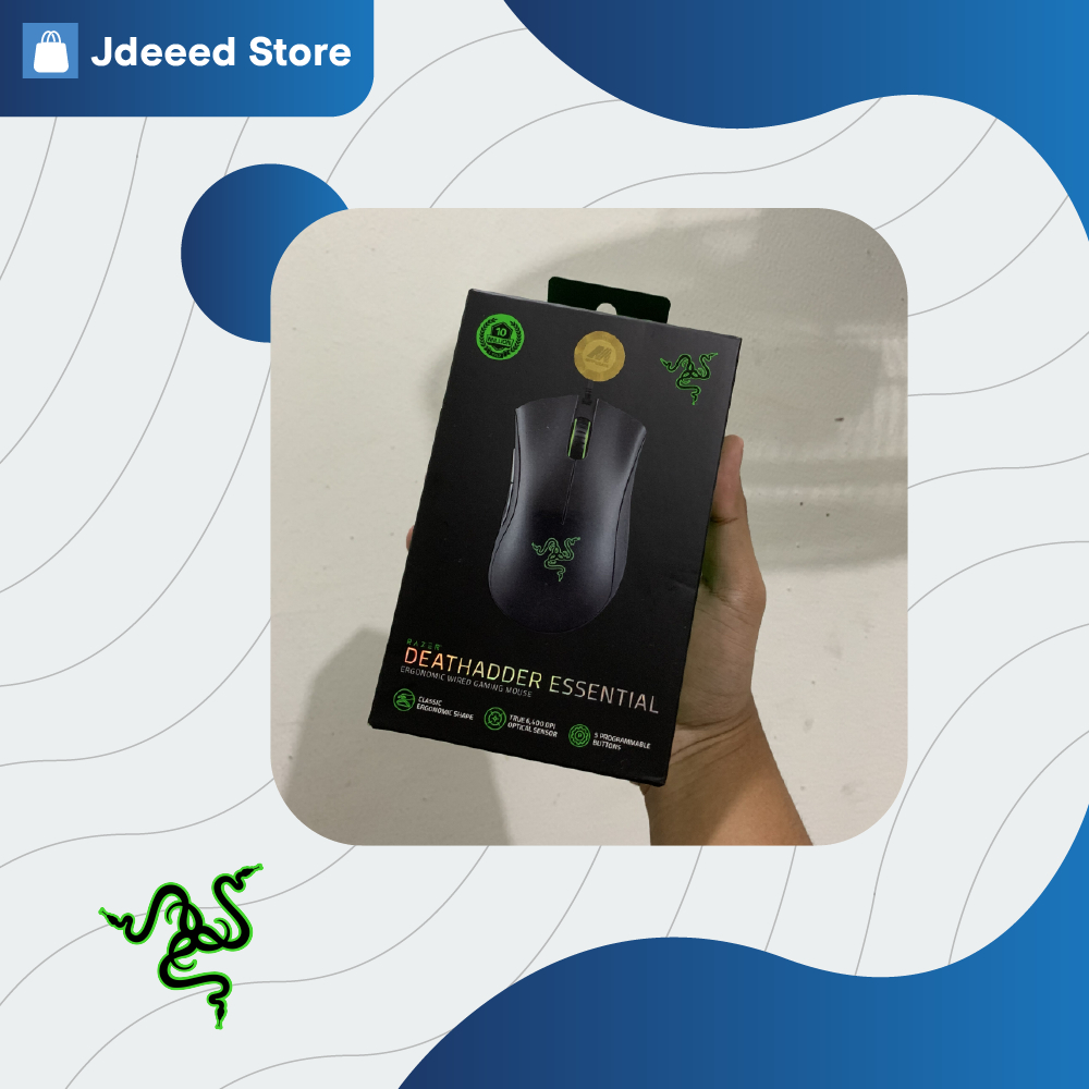 Mouse Gaming Razer Deathadder Essential warna hitam [Second dengan minus]