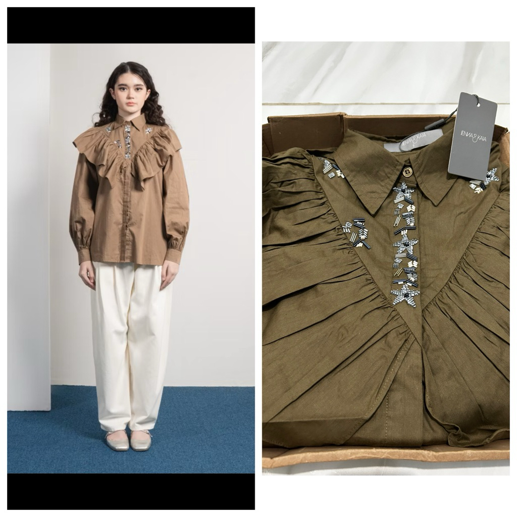 Jenna and Kaia - Kemeja Wanita - Bria Top / New
