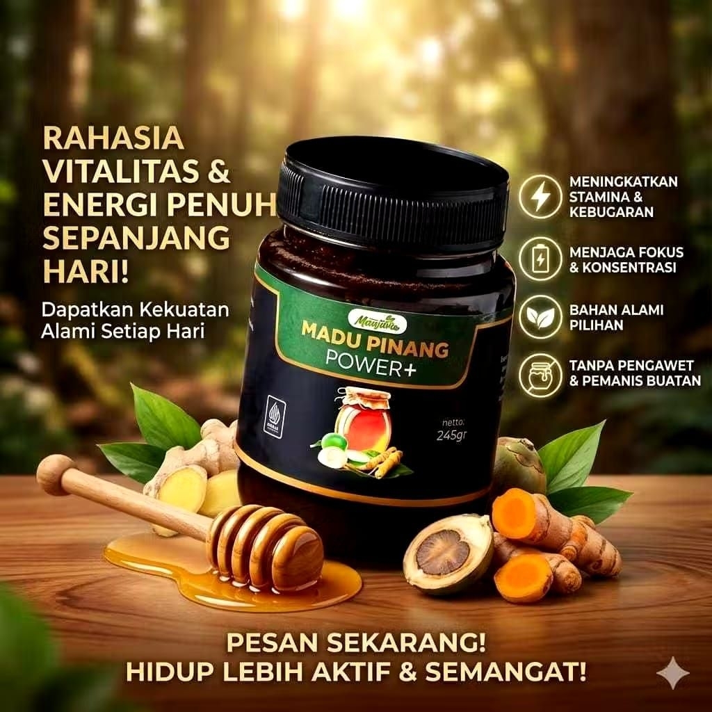 MADU PINANG POWER HERBAL RAMUAN TRADISIONAL -KUSUS PRIA DAN PERKASA ORIGINAL
