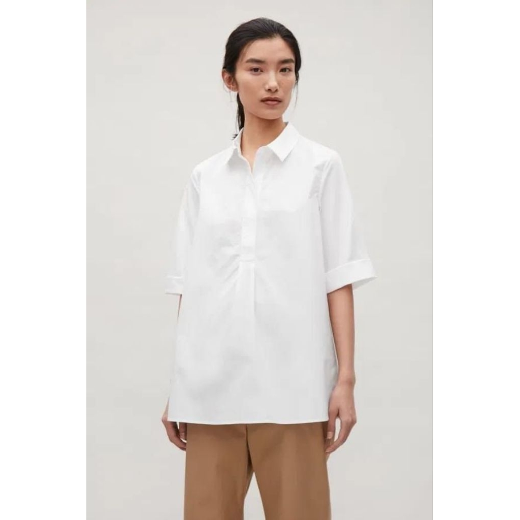 COS A-line poplin top