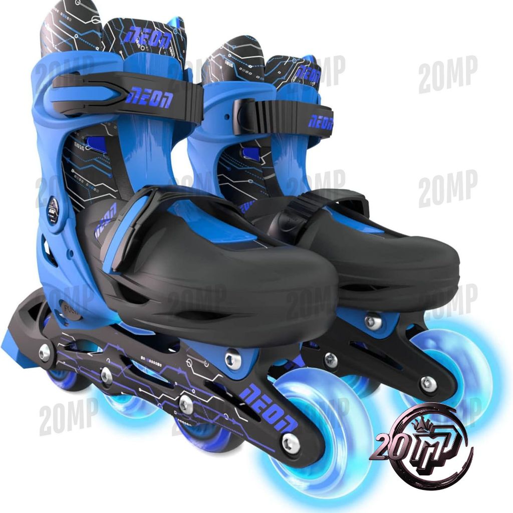 Sepatu Roda Inline Skate Neon Ukuran NEON INLINE SKATES 34-37 GOTEKI BLUE