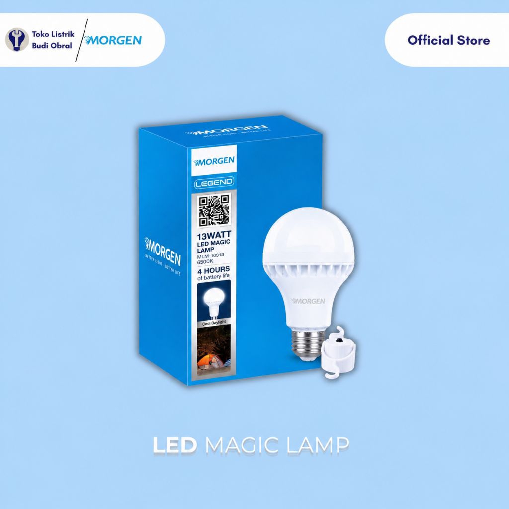 MORGEN MAGIC LAMP| MORGEN Lampu Emergency/Darurat 13Watt