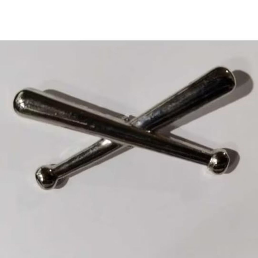 pin jusfitted crossed bats non ori