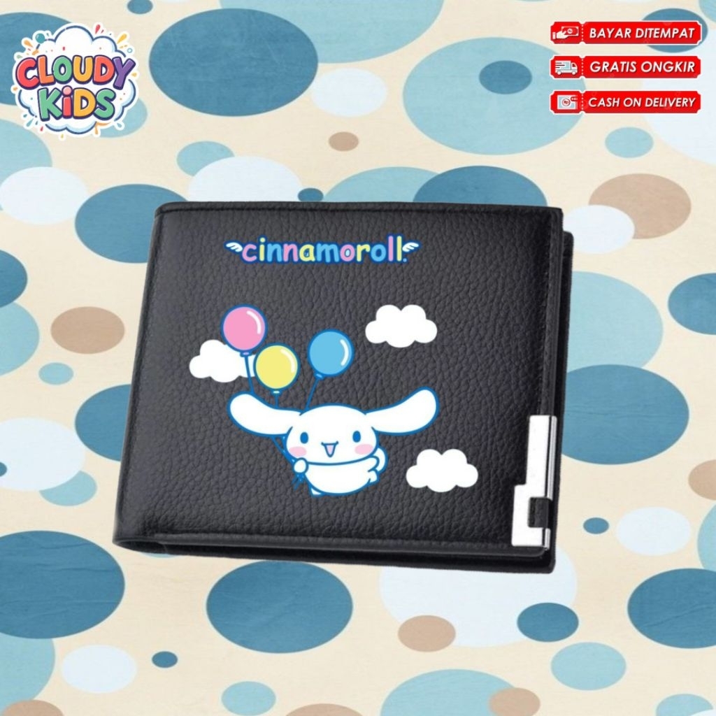 Dompet Wallet Dompet Lipat Dompet Anak Perempuan Lucu Kekinian Motif Cinnamoroll