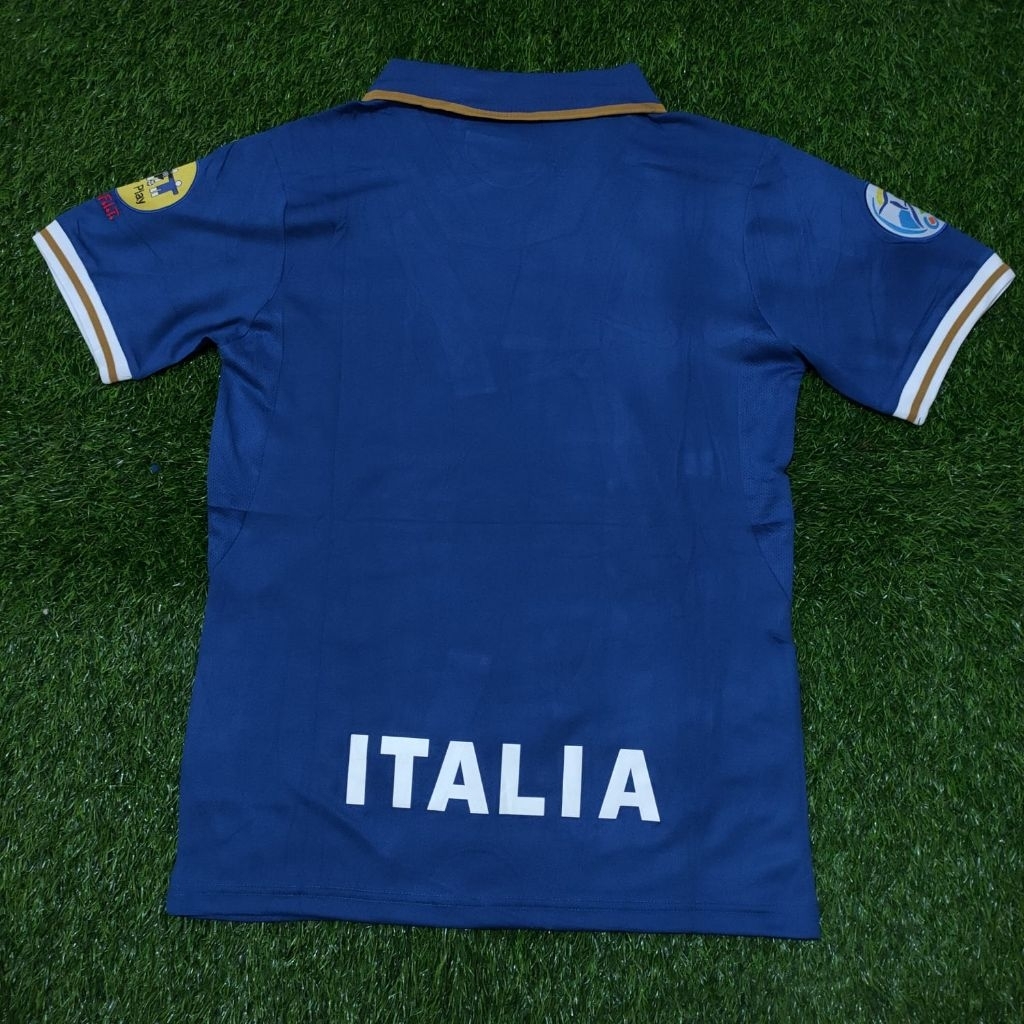 JERSEY BOLA RETRO VINTAGE ITALIA HOME PIALA EROPA 1996 TOP QUALITY