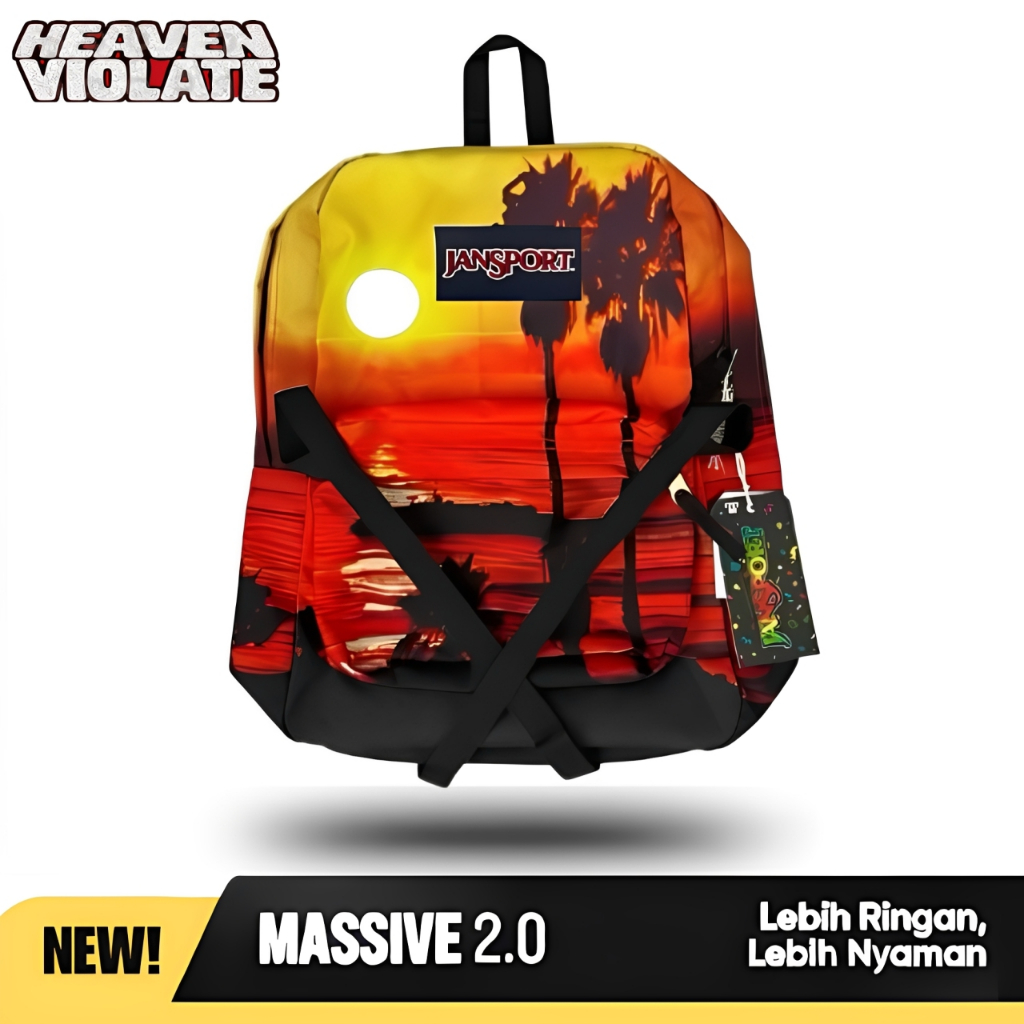 (BEST SELLER) TAS RANSEL JANSPORT SUNSET BACKPACK SCHOOL - JANSPORT BEACH SUNSET - TAS JANSPORT - TA