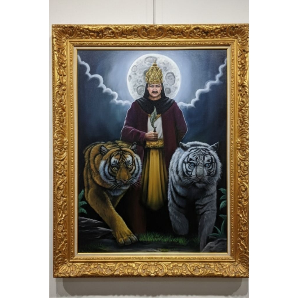 lukisan canvas prabu siliwangi