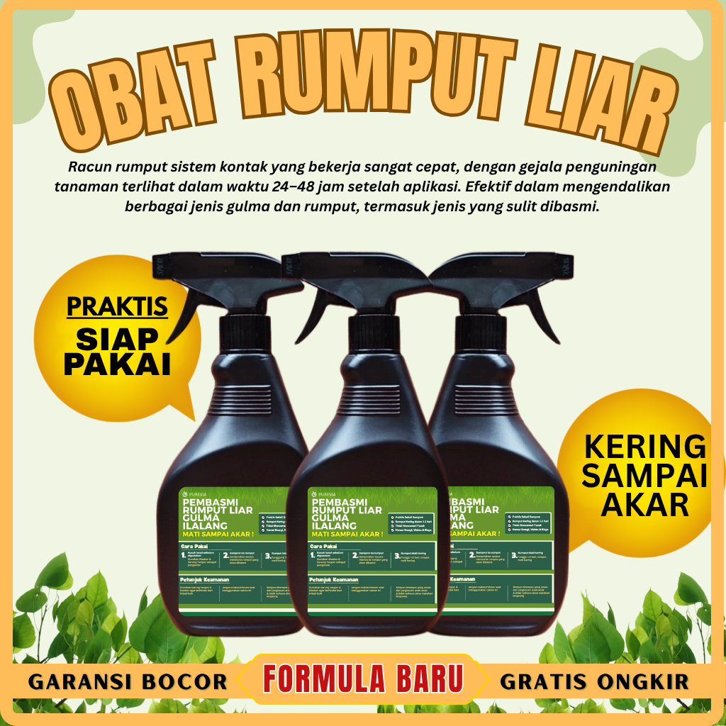 Spray Pembasmi Rumput Liar Gulma Ilalang Mati Sampai Akar  Obat Rumput Liar