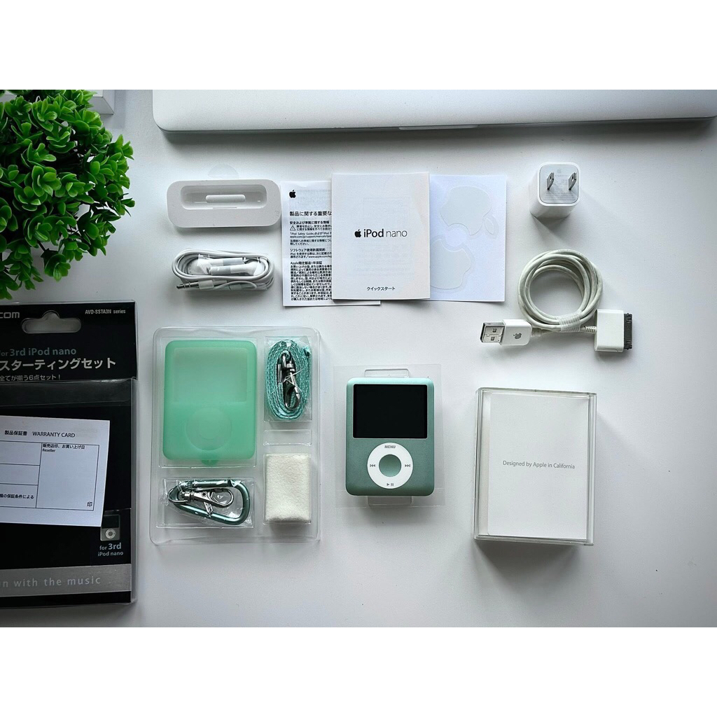 IPOD NANO 3 8GB GREEN FULLBOX