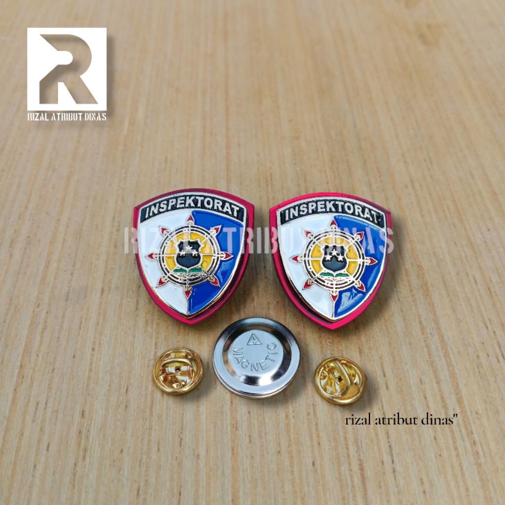 pin inspektorat/brevet inspektorat/brivet inspektorat/bros inspektorat polri full mika glossy premiu