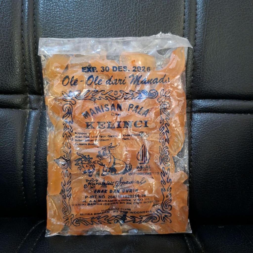 Kelinci - Manisan Pala Iris Manis Besar Ole - Ole / Jajanan / Asli Khas Manado