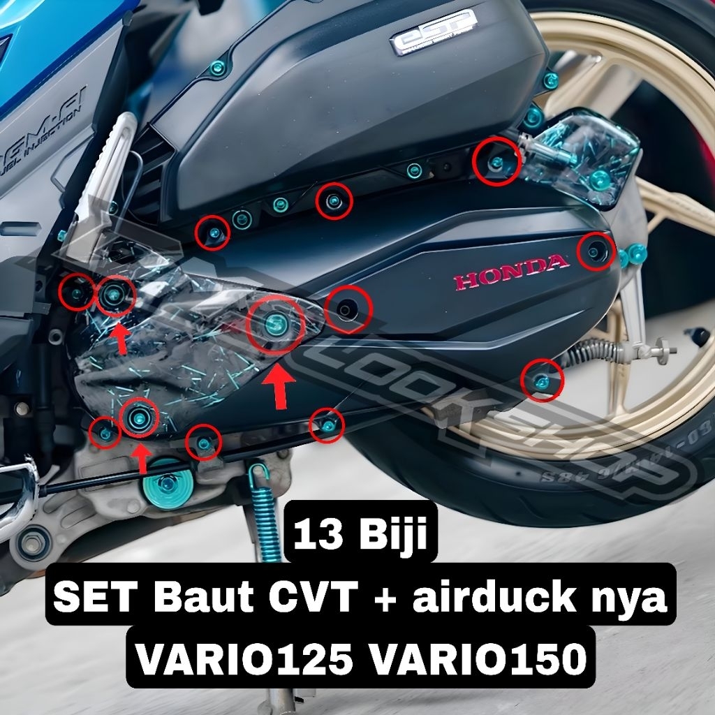 Baut titanium set Cvt vario125 vario150 original vietnam