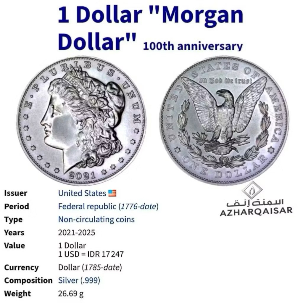 Koin Peram One Dolar Morgan Liberty AS