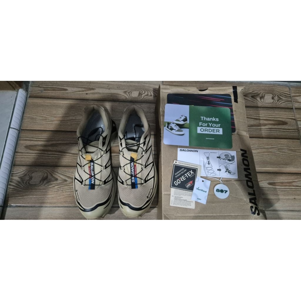 Salomon XT-6 Gore-Tex Safari Black Original (Second) pemakaian hanya sekali
