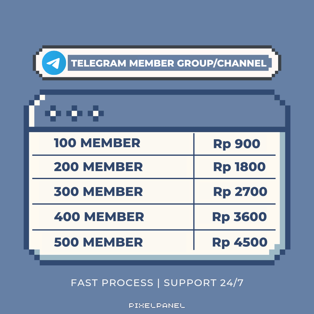 Member Telegram Channel Group Real Global Proses Instan Bergaransi Harga Murah