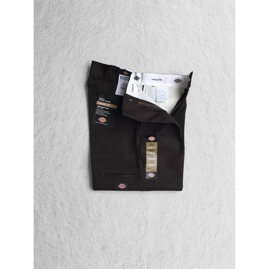 Dickies 85283 Loose Fit Double Knee Dark Brown