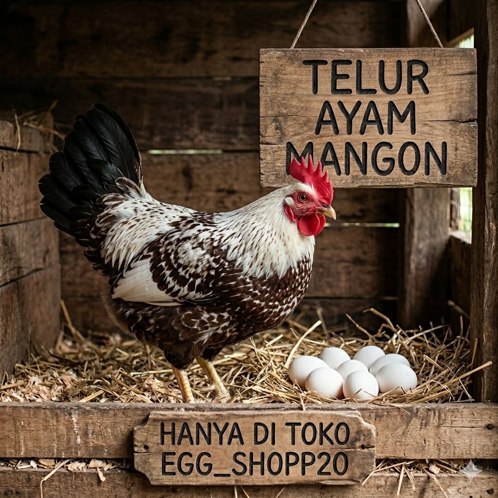 Telur ayam Mangon Asli Calon petarung Siap Untuk ditetaskan Egg_shopp20