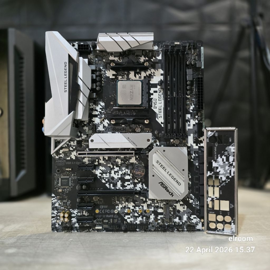 MOTHERBOARD B450M / B450 AM4 DDR4 & PROCESSOR AMD RYZEN 5 3600 6CORES 12THREAD