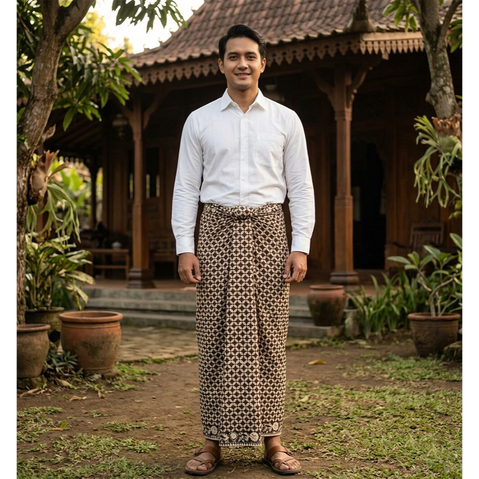 Sarung batik pria dewasa premium terbaru | Sarung batik pejabat motif KAWUNG MLINJO | Sarung batik p
