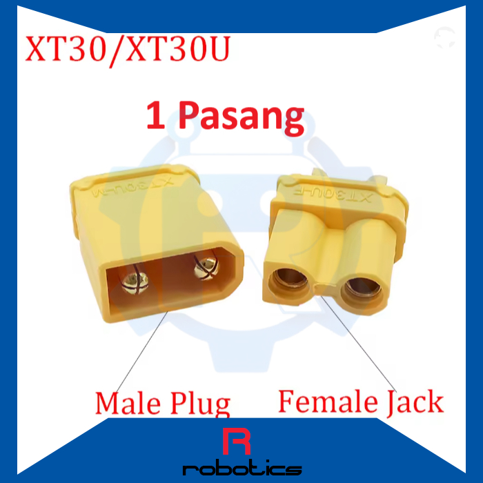 XT30 Connector konektor socket soket Male Female Plug Battery XT-30U