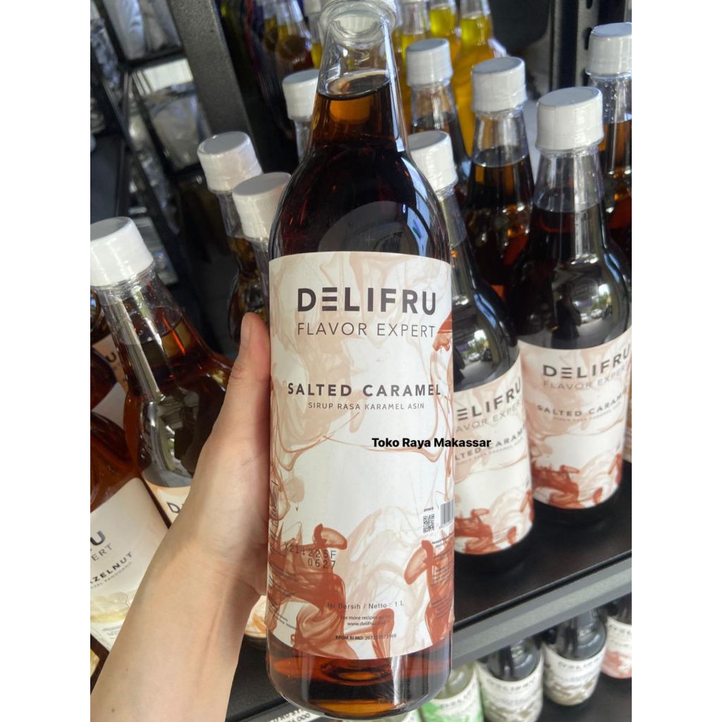 Sirup SALTED CARAMEL Delifru 1L 1 Liter Delifru Flavor Expert