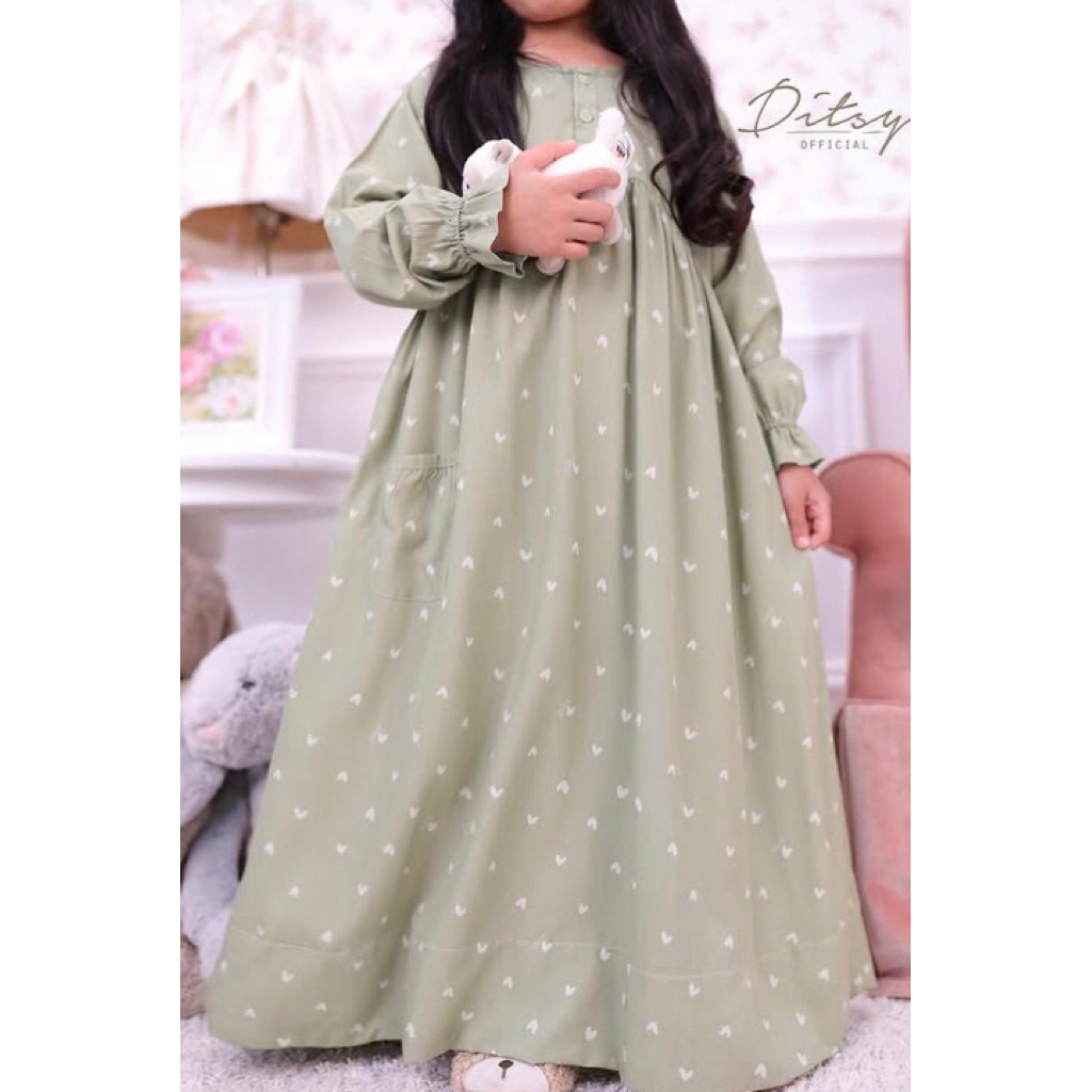 Ditsy Little Amore Matcha Size 4 (Preloved)