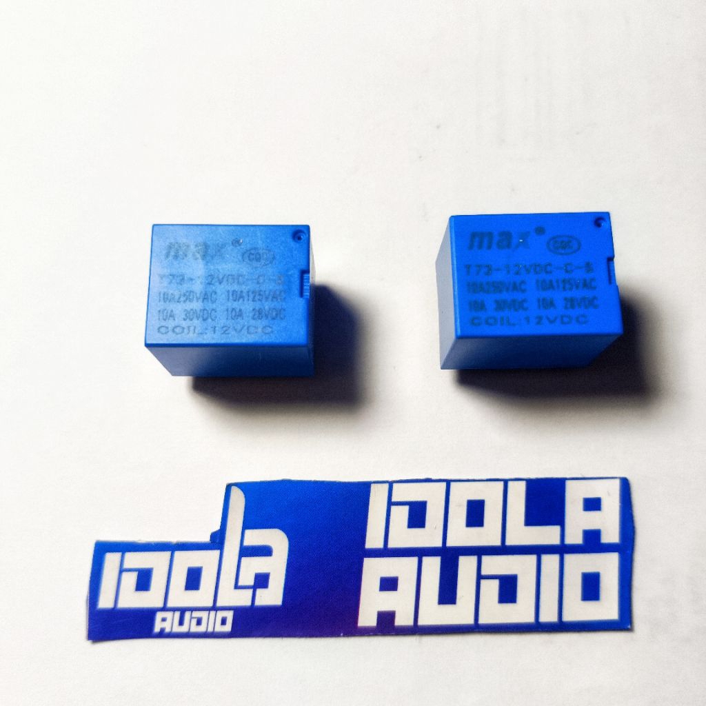 Rilay 12V 5 PIN Biru | Relay 12 Volt - 5 Pin T 73 MAX/TH/HTV
