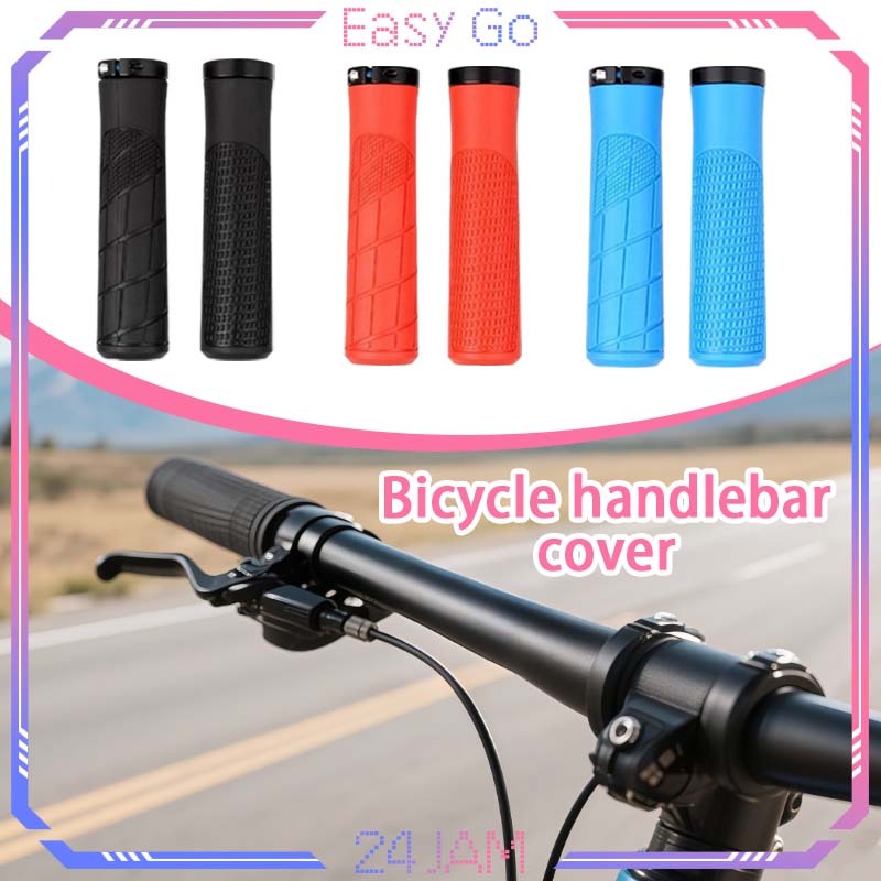 1pair Sarung Stang Sepeda Gunung Grib Sepeda Mtb Karet Grip Stang Sepeda Gunung Handgrip Sepeda Mtb