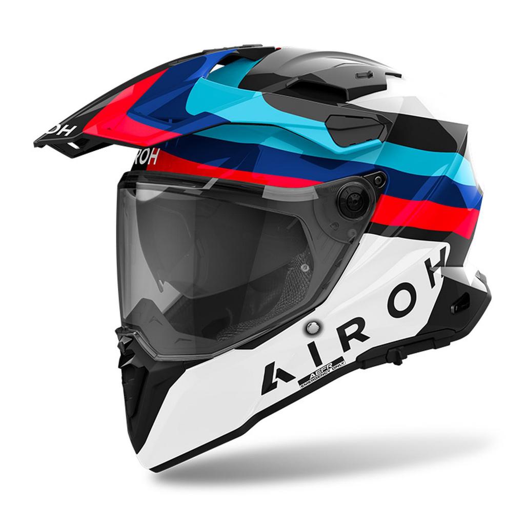 AIROH COMMANDER 2 DOOM BLACK GLOSS ORIGINAL HELM AIROH COMMANDER