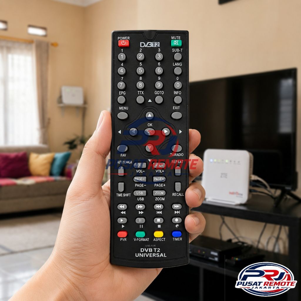Remot Remote STB DVB T2 Receiver Parabola Rinrei DRN-511W/DRN-511A