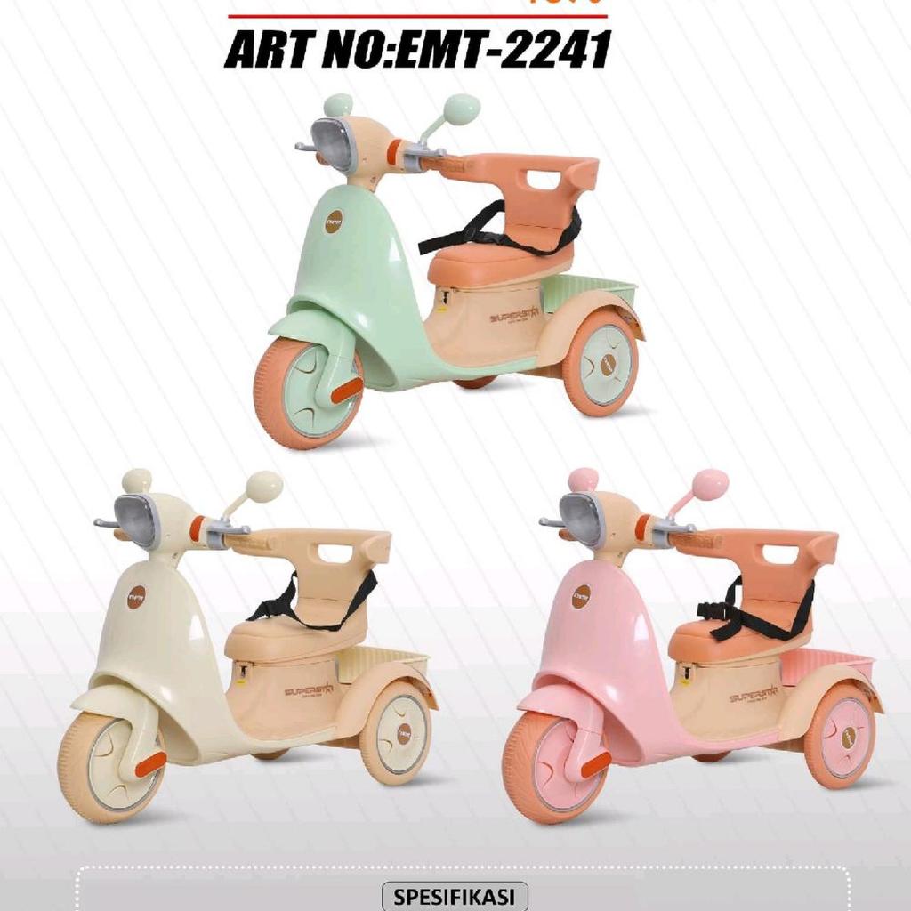 Mainan Anak Motor Aki Vespa EMT 2241 Exotic