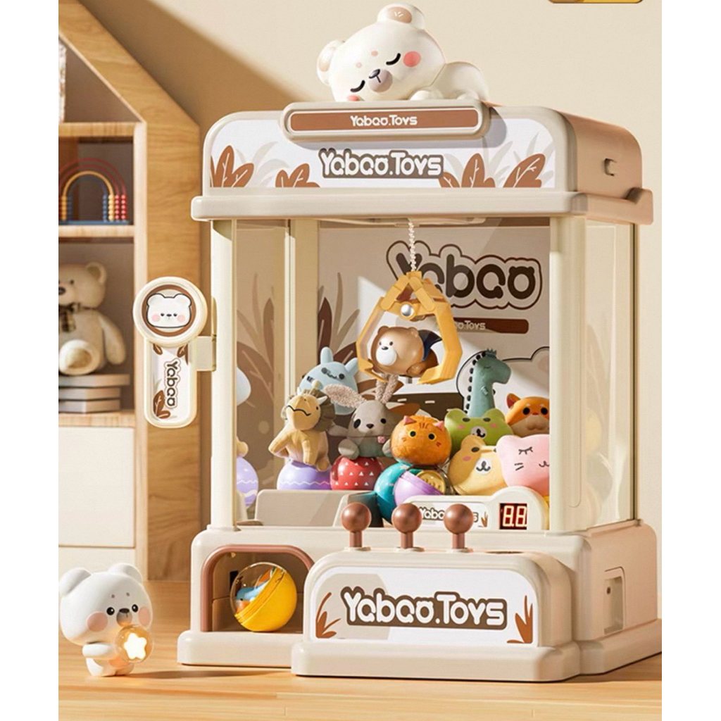 mainan mesin capit besar bear claw machine lucu