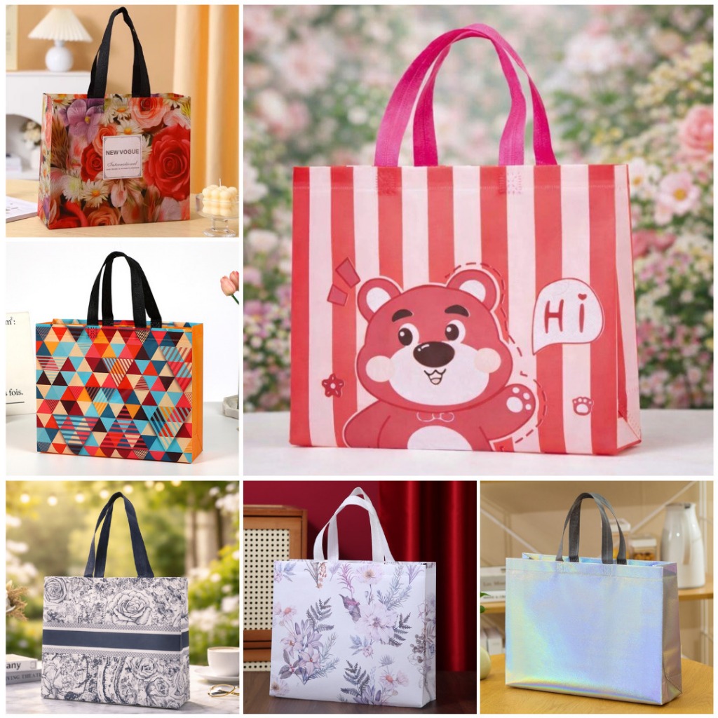 28 x 10 x 20 cm Tas Jinjing / Tas Belanja / Tas Spunbond / Tas Souvenir / Tas Jinjing Wanita / Tas L
