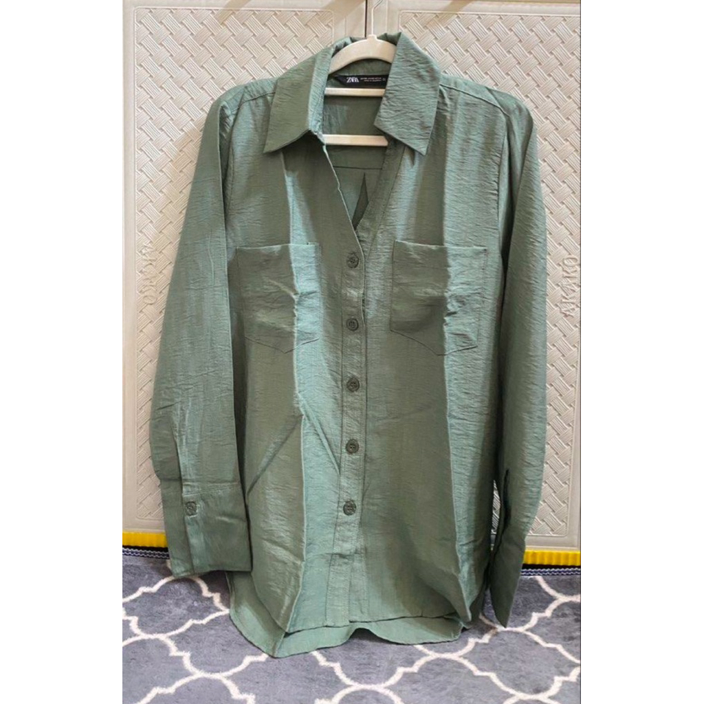 Zara - Atasan Kemeja Army