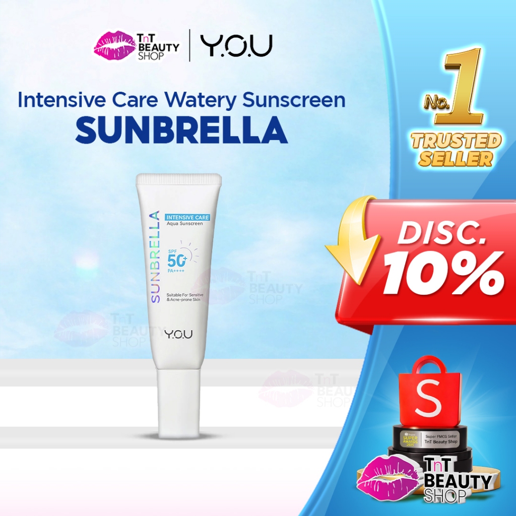 Y.O.U SUNBRELLA Intensive Care Watery Sunscreen SPF50 PA++++ 30ml YOU | TnT Beauty Shop