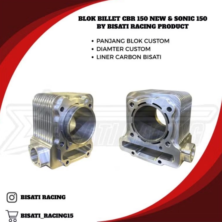 BLOK BILLET CBR 150R NEW / SONIC 150 Made by Bisati Racing