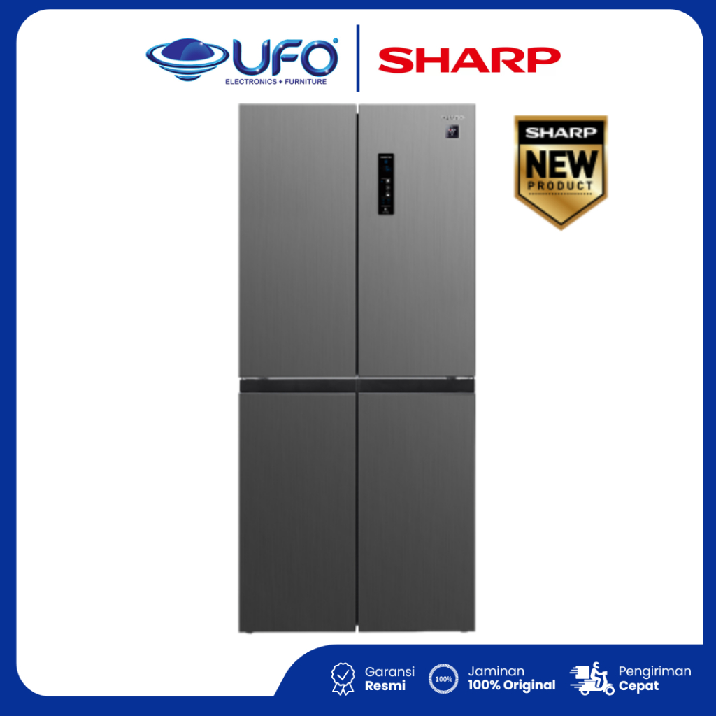 Sharp Kulkas SJIF60PMDS 4 Pintu Hybrid Cooling System Large Storage 523 L  Multi Temperature Compart