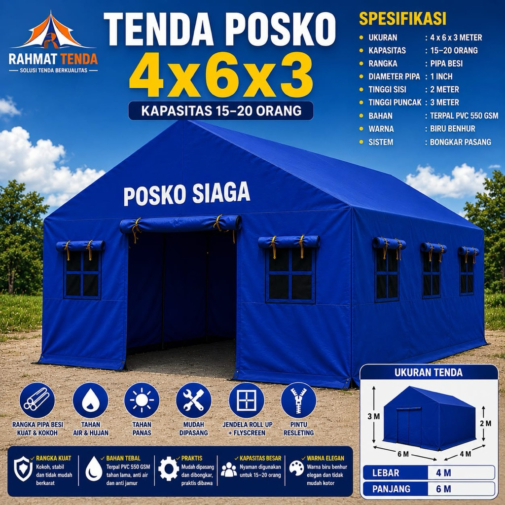Tenda Pramuka Rumah UK 4x6
