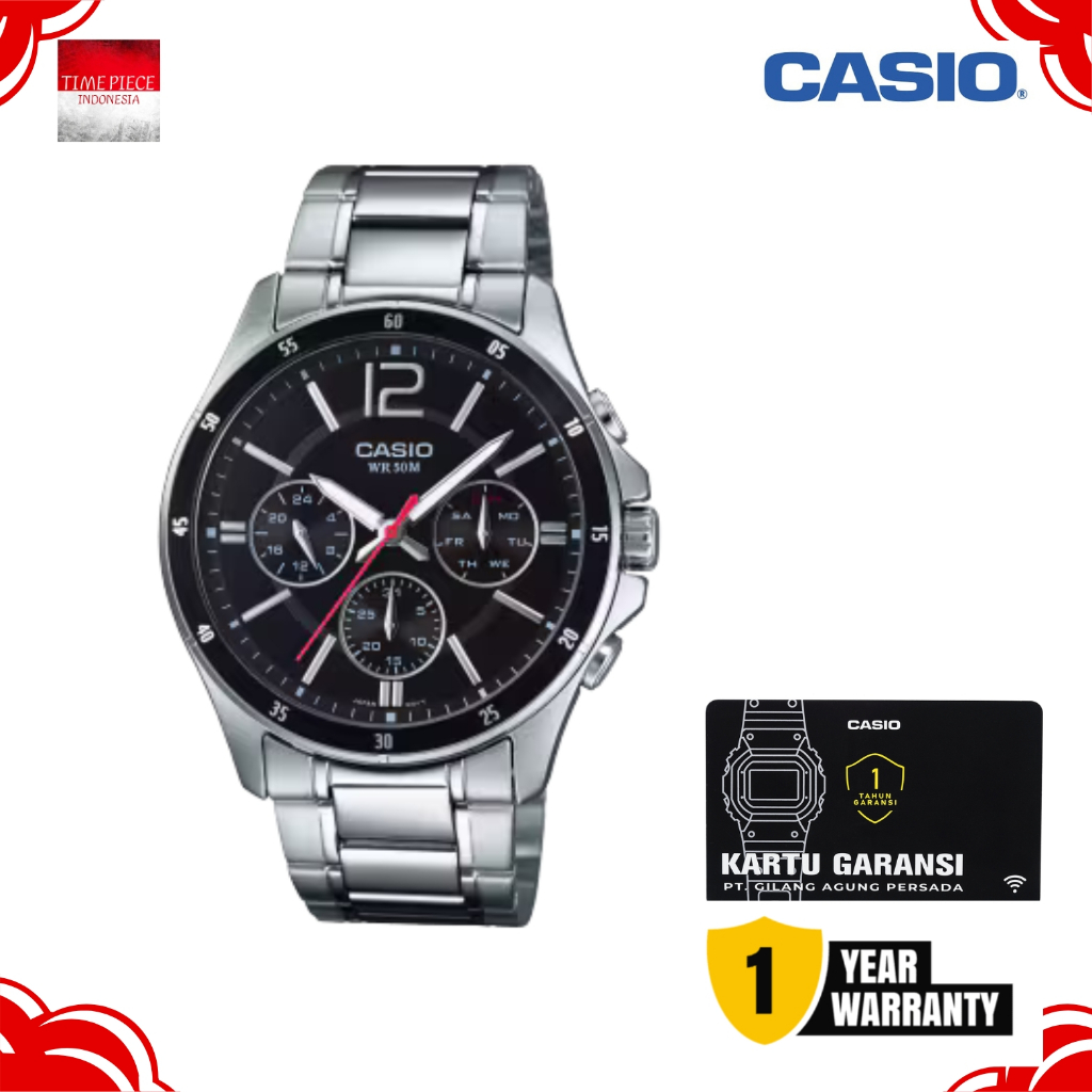 CASIO PRIA ANALOG MTP-1374D-1AVDF / CASIO MTP1374D-1A ORIGINAL & GARANSI