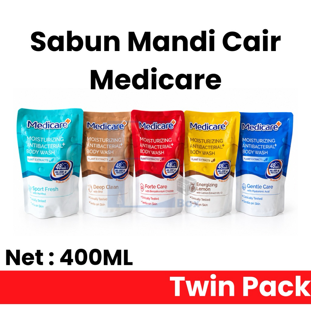 (2 pcs) MEDICARE SABUN MANDI CAIR 400 ml