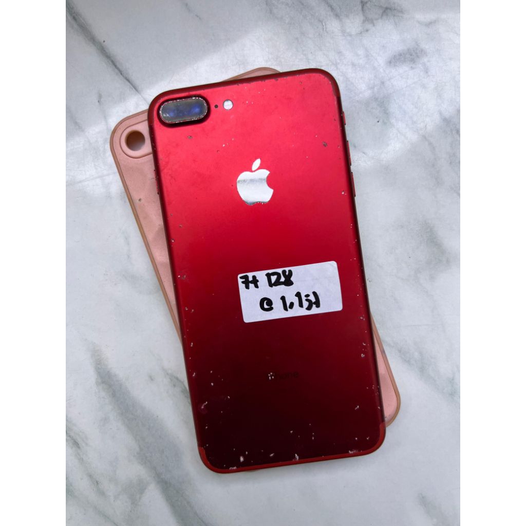 SECOND IPHONE 7 PLUS 128GB MERAH - KONDISI NORMAL BATERAI BARU 100%