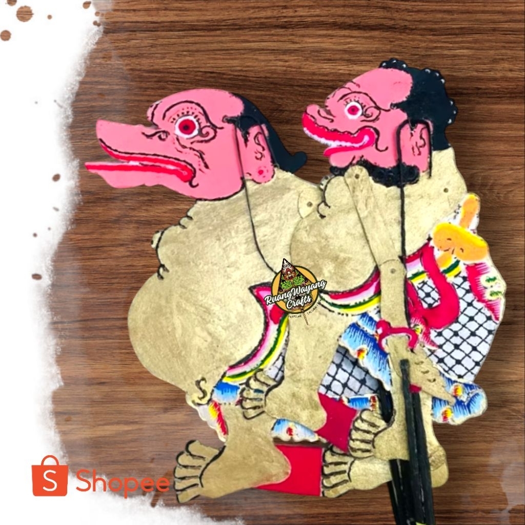 Wayang Kulit Asli Togog Bilung Uk Standar Dalang Murah