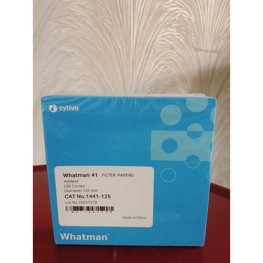 WHATMAN 41 FILTER PAPERS, 100 CIRCLES, DIAMETER 125 MM
