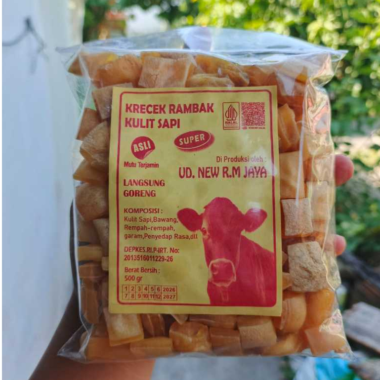 Krecek Rambak berbentuk KOTAK DADU 500 gram SUPER