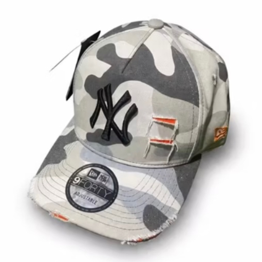 TOPI BASEBALL MLB NY DENIM DAMAGE ORIGINAL CAMO WHITE CAPS / TOPI PRIA WANITA / BEST SELLER