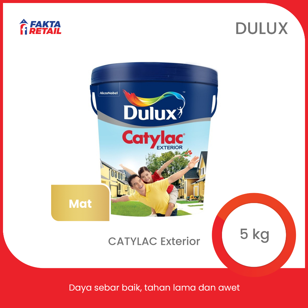 DULUX CATYLAC EXTERIOR 5 KG PUTIH