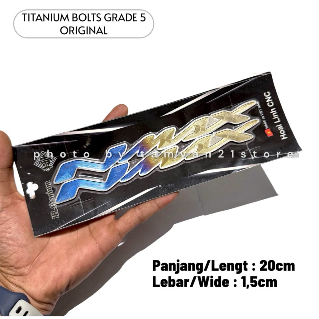 EMBLEM BODY NMAX TITANIUM LOGO ORI VIETNAM