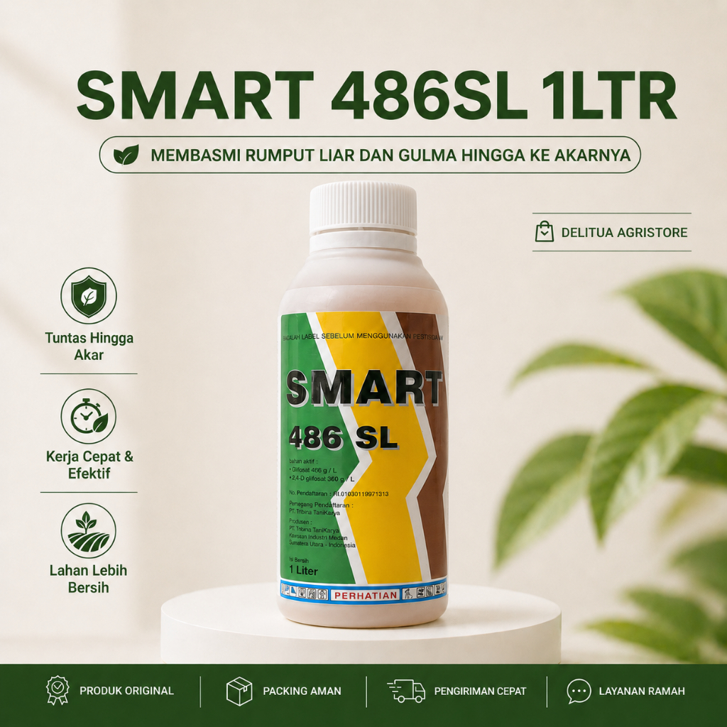 HERBISIDA SMART 1 LTR 486 SL PEMBASMI RUMPUT