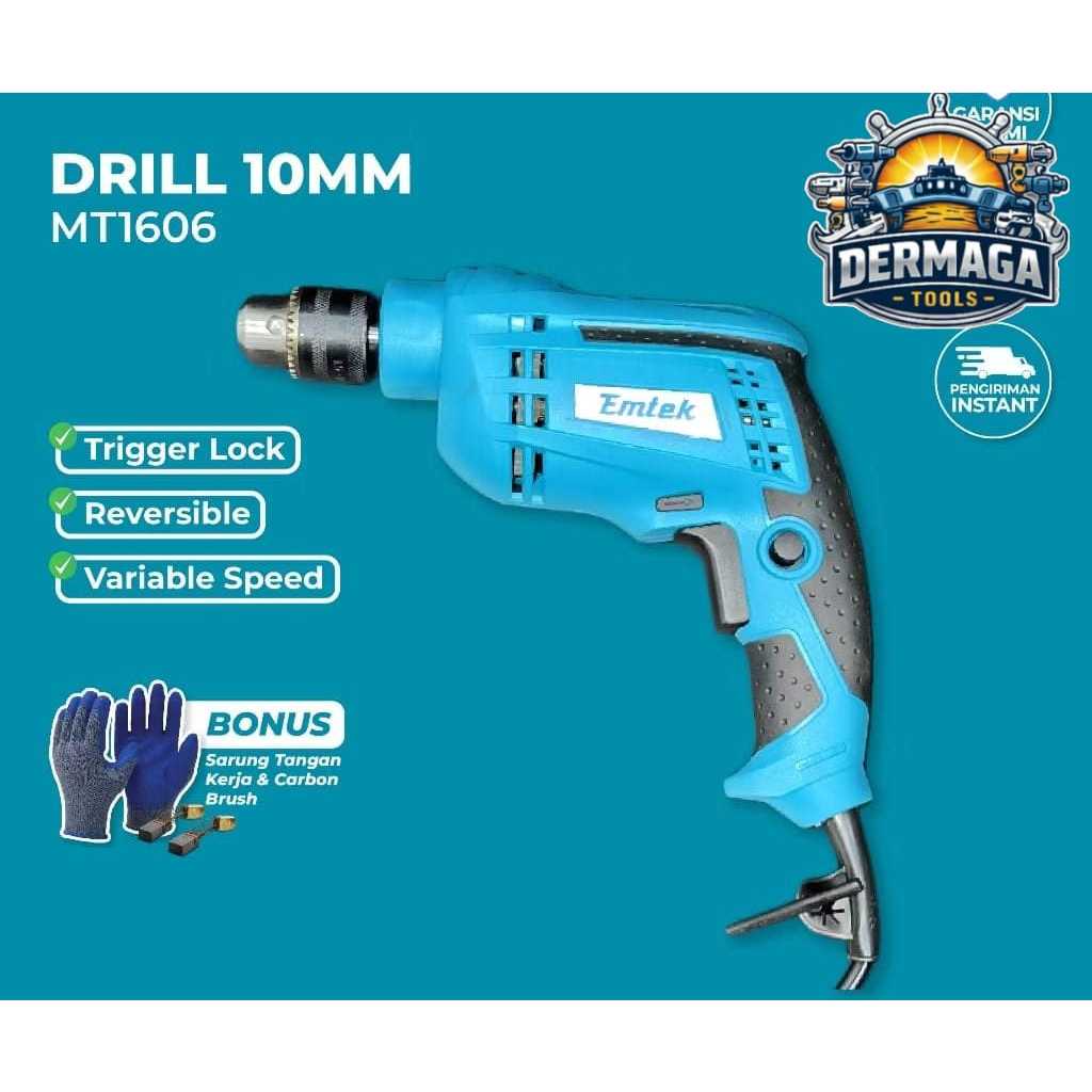 EMTEK Paket Bor Listrik 10mm